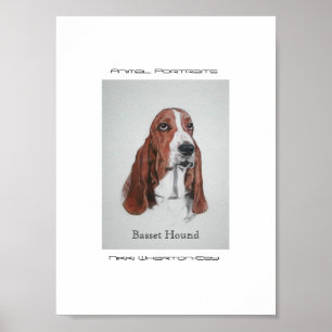 Poster Basset Hound Art