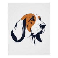 Basset Hound Vector Art Animal Moderne Ville Urbai