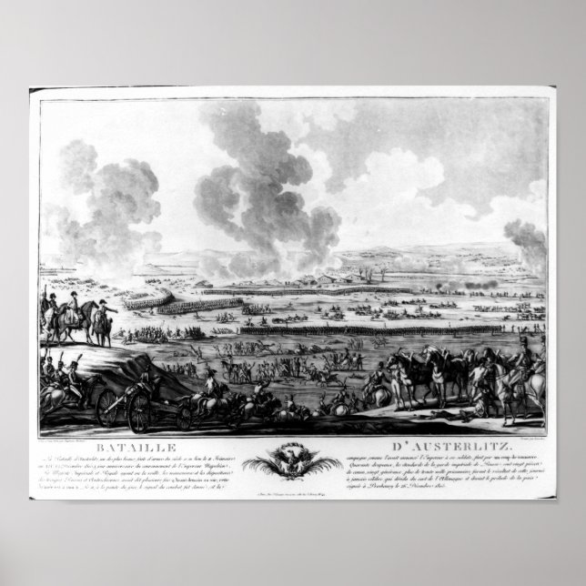 Poster Bataille d'Austerlitz, le 2 décembre 1805 (Devant)