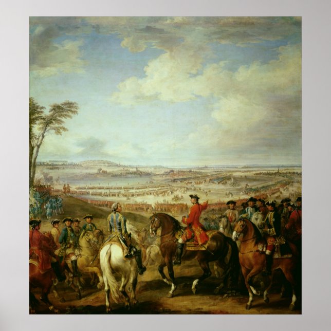 Poster Bataille de Lawfeld, le 2 juillet 1747 (Devant)