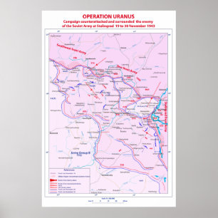 Poster Bataille de Stalingrad, Deuxième Guerre mondiale O