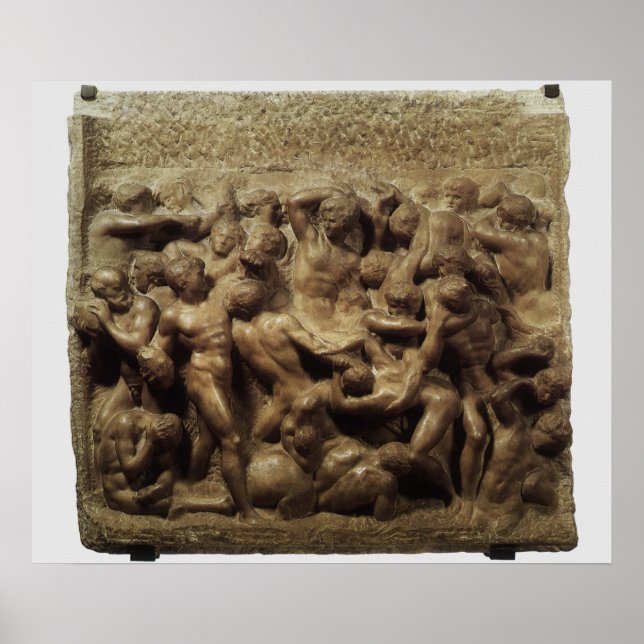 Poster Bataille des Lapithes et des Centaures par Michel- (Devant)