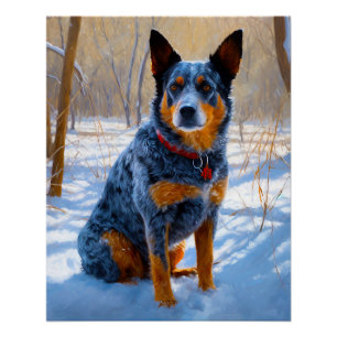 Poster Bateau Australien Laisser neiger Noël