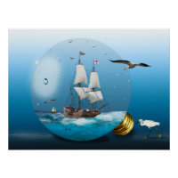 Bateau dans une ampoule