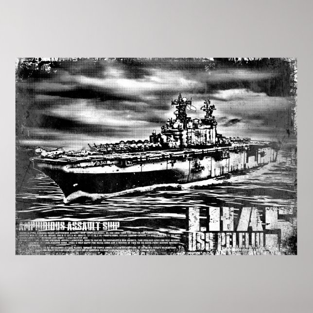 Poster Bateau d'assaut amphibie Peleliu Imprimer (Devant)