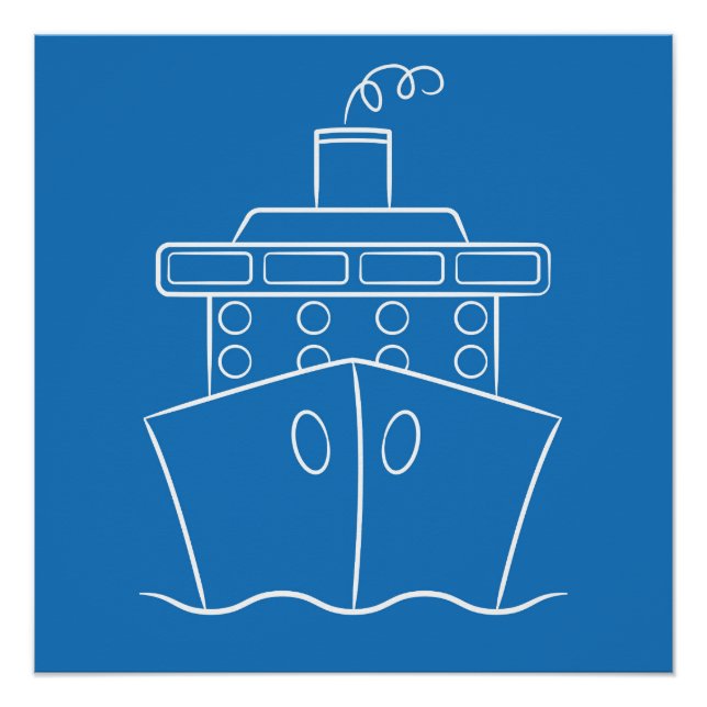 Poster Bateau de croisière (Devant)