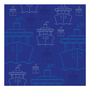 Poster Bateau de croisière