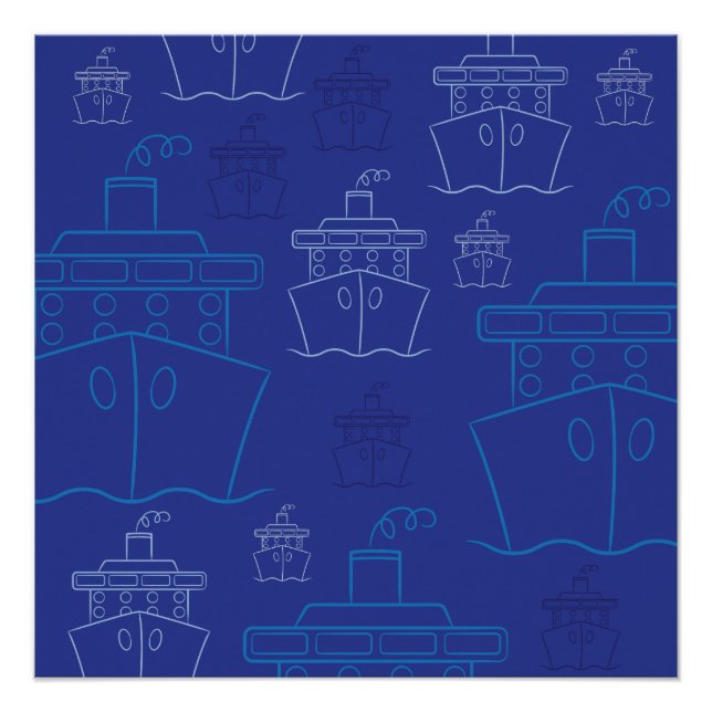 Poster Bateau de croisière (Devant)