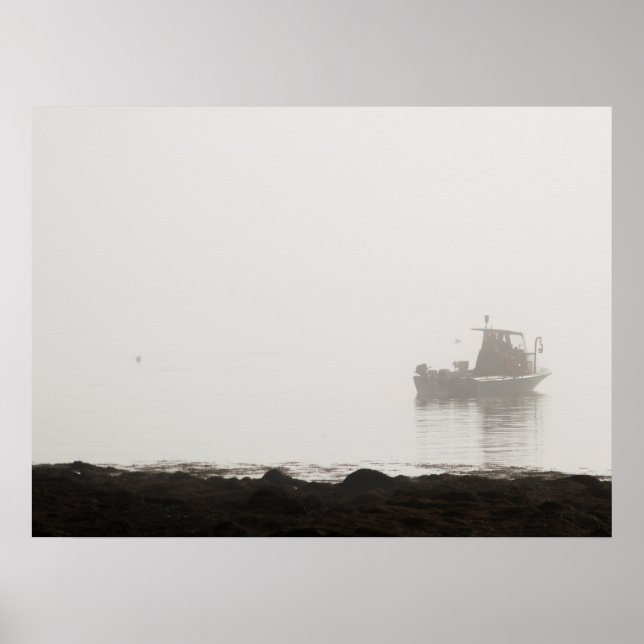 Poster Bateau de homard, Maine (Devant)