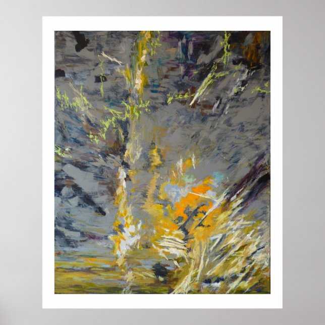 Poster Bateau drossé sur les rochers (Devant)