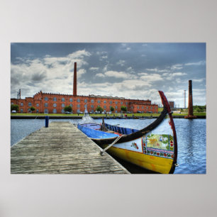 Poster Bateau Moliceiro en Aveiro, Portugal