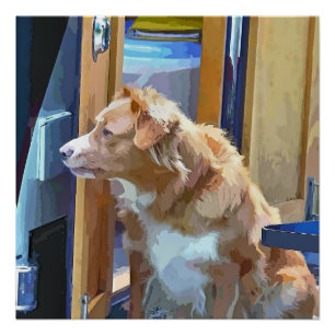 POSTER BATEAUX DE CANAL