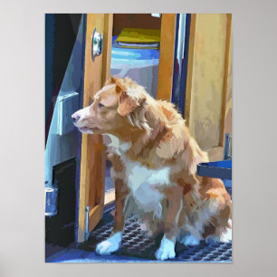 POSTER BATEAUX DE CANAL