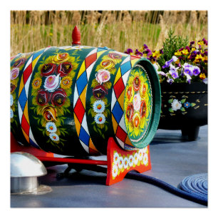 POSTER BATEAUX DE CANAL