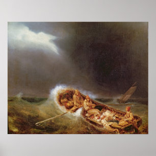 Poster Bateaux de Dieppe Retour de la pêche