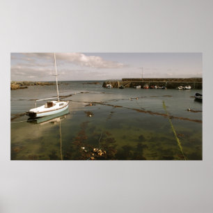 Poster Bateaux de pêche Spiddal Irlande