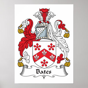 Poster Bates Family Crest