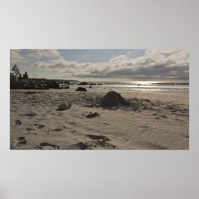 Poster Bâtiment Châteaux En Sable (Devant)