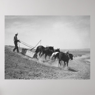 Poster Bâtiment de barrage : 1936