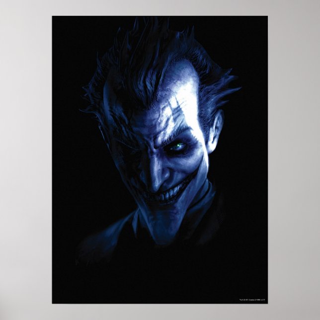 Poster Batman : Arkham Asylum | Le Joker Dans L'Ombre (Devant)