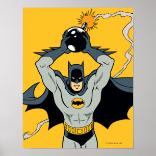 Poster Batman Coureur Avec Bombe