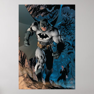 Poster Batman quittant la grotte des chauves-souris
