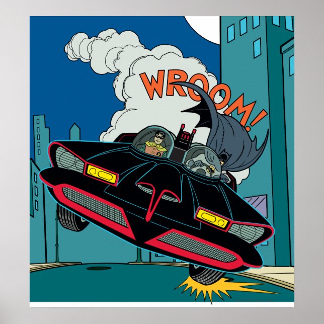 Poster Batmobile Wroom ! (Devant)