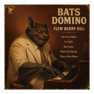 Poster Bats Domino Album : une parodie
