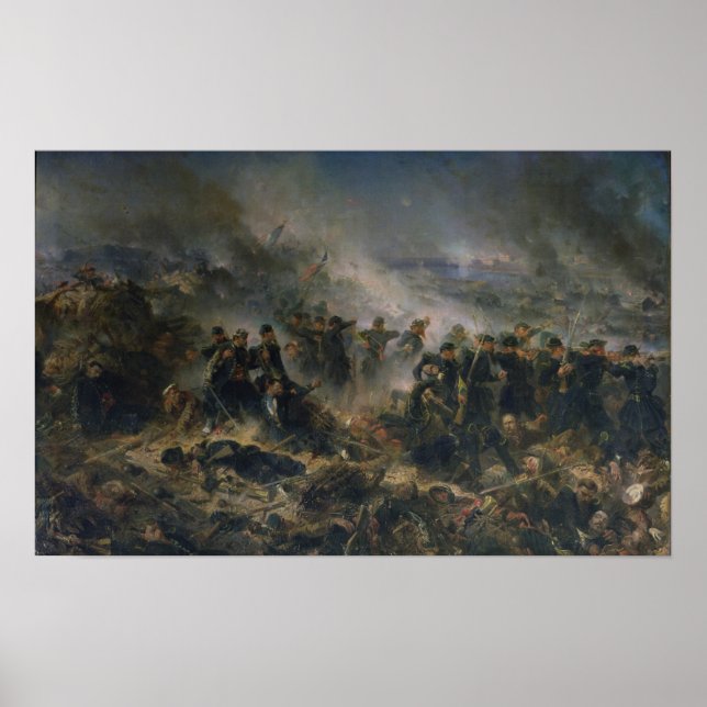 Poster Batterie Gervais au siège de Sebastopol (Devant)