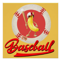 Batteur de Banane Drôle Baseball Graphique personn