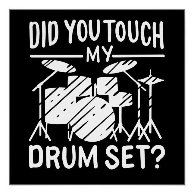 Poster Batteur - Mon Kit de Batterie (Devant)