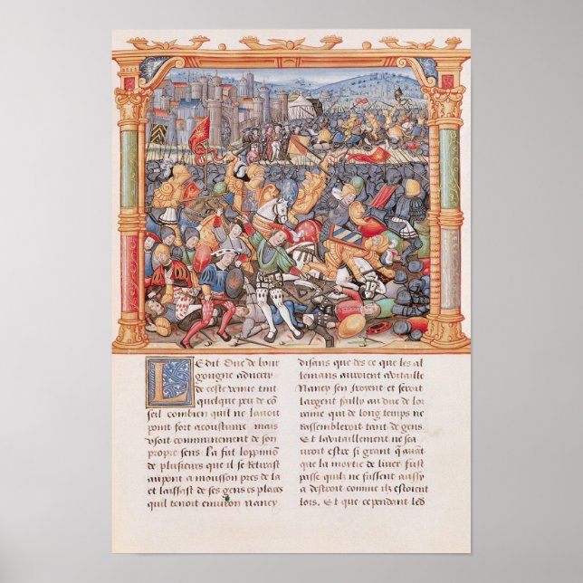 Poster Battle of Nancy in 1477 (Devant)