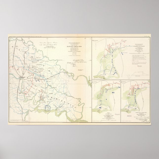 Poster Battlegrounds Richmond, Va (Devant)