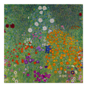 Poster Bauerngarten, Peinture à l'huile, Gustav Klimt