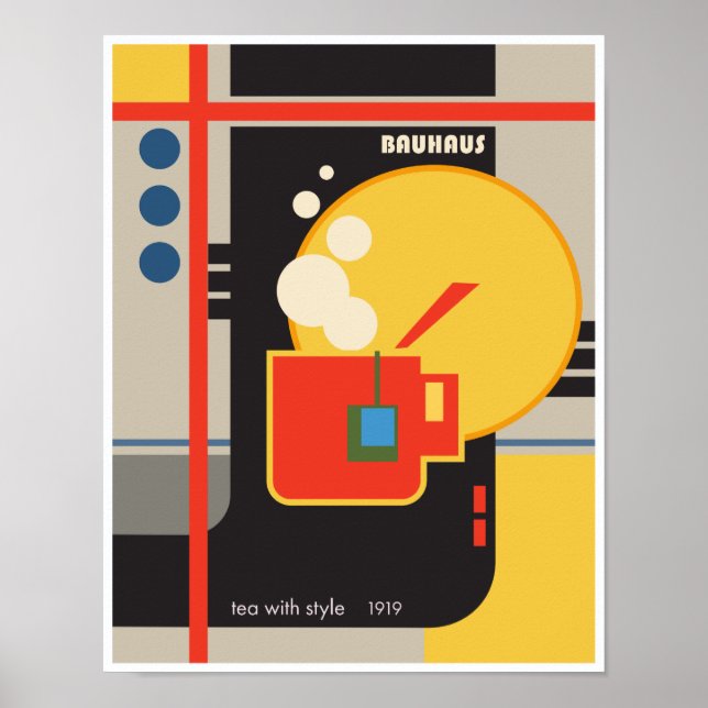 Poster Bauhaus Tea Style (Devant)