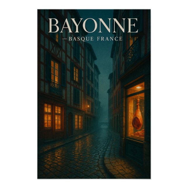 Poster Bayonne — Pays basque français (Devant)