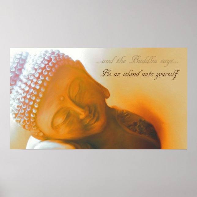 Poster Be an Island... (Devant)