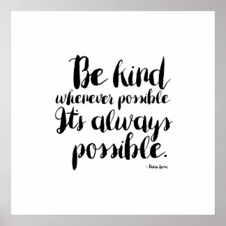 Poster Be Kind
