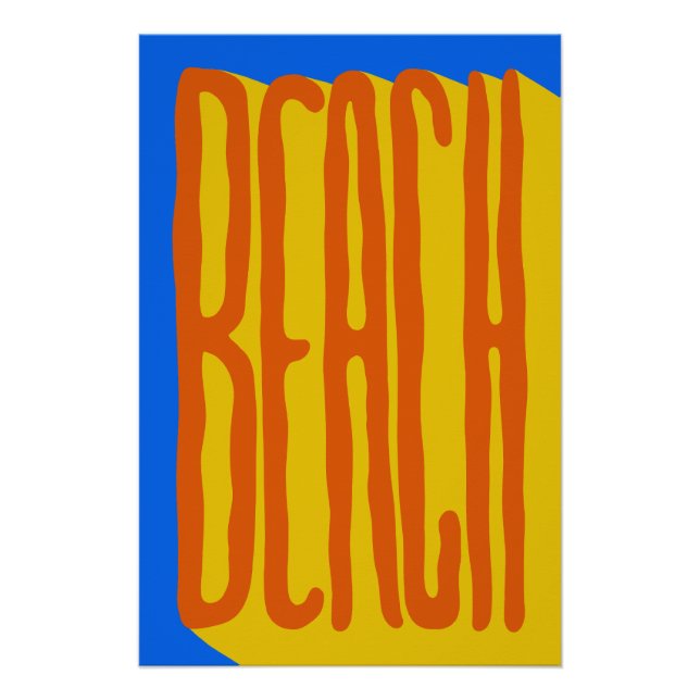 Poster Beach (Devant)