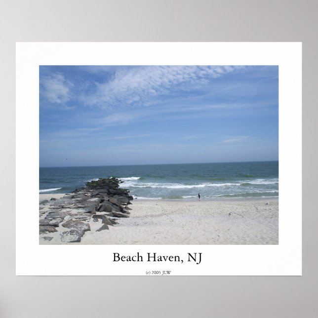 Poster Beach Haven, NJ (Devant)