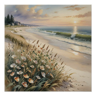 Poster beach wall art