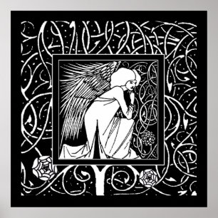 Poster Beardsley Nouveau Angel Imprimer