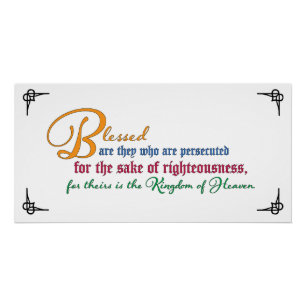 Poster Béatitude : Heureux les persécutés