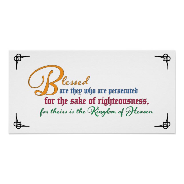 Poster Béatitude : Heureux les persécutés (Devant)