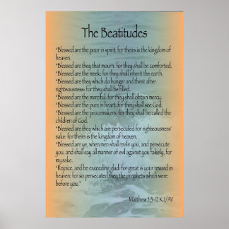 Poster Beatitudes (Surf Sanibel)