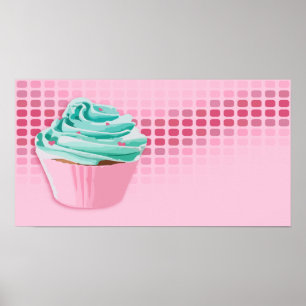 Poster beats de boulangerie : cupcake