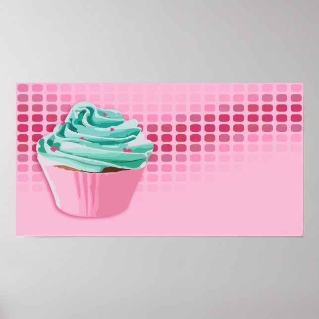 Poster beats de boulangerie : cupcake (Devant)