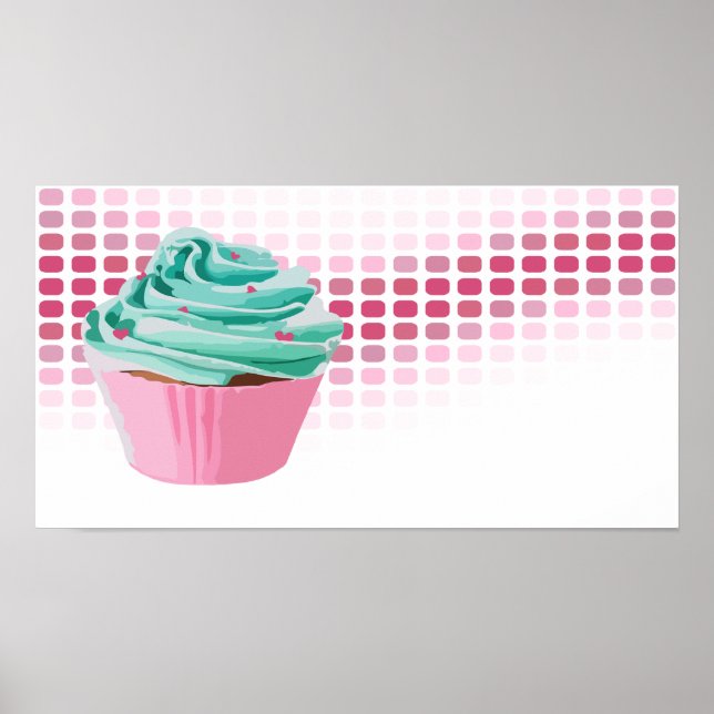 Poster beats de boulangerie : cupcake (Devant)