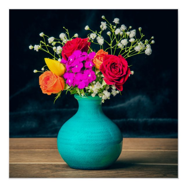 Poster Beau arrangement Fleur Encore Vie (Devant)