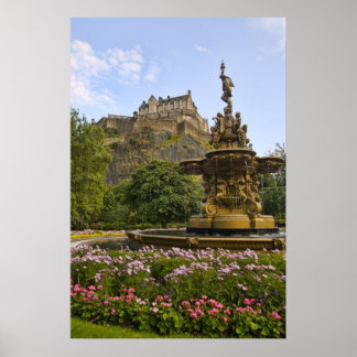 Poster Beau château d'Édimbourg